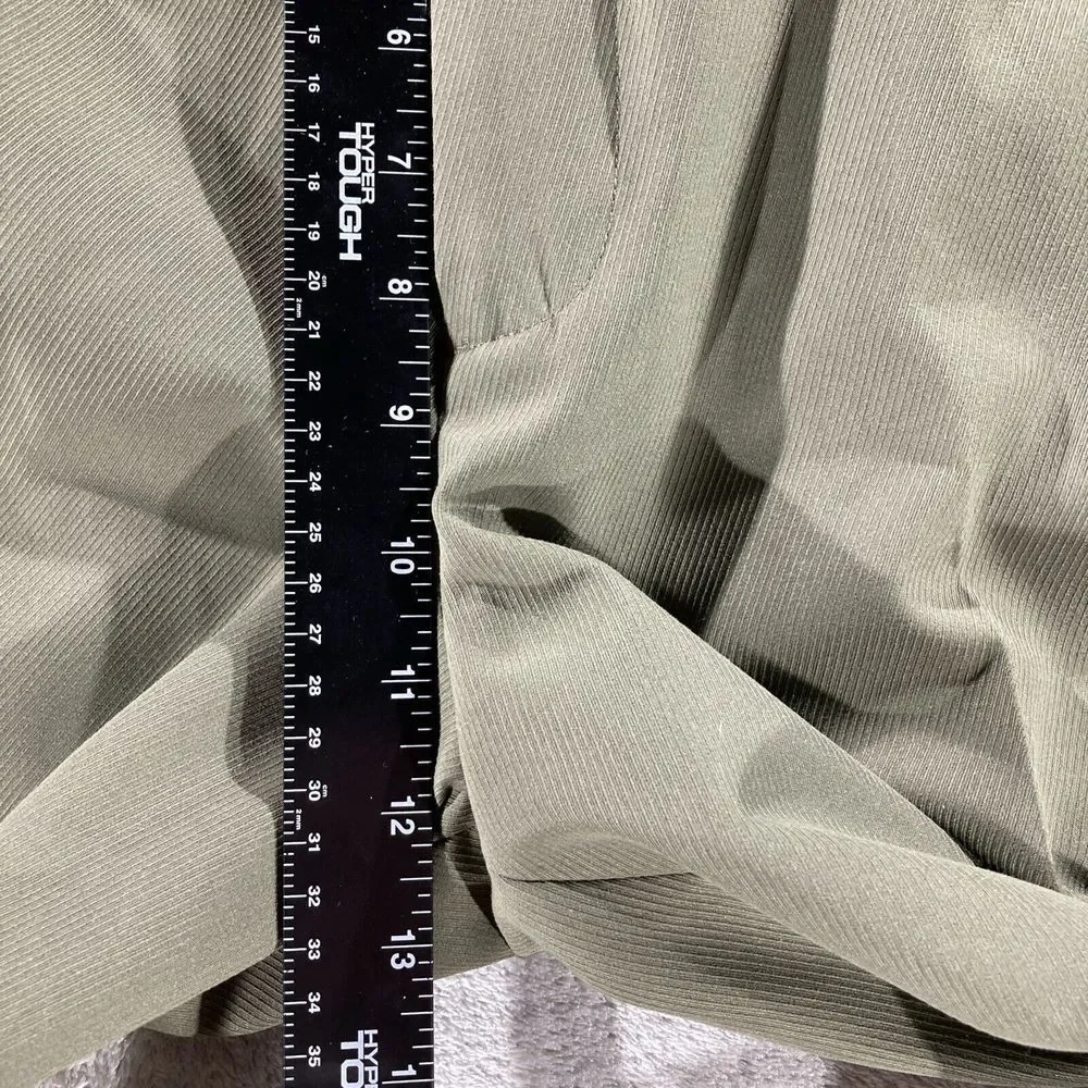 IZOD XFG‎ Pleated Chino Dress Pants Mens Size 34x30 Olive Green 100% Polyester